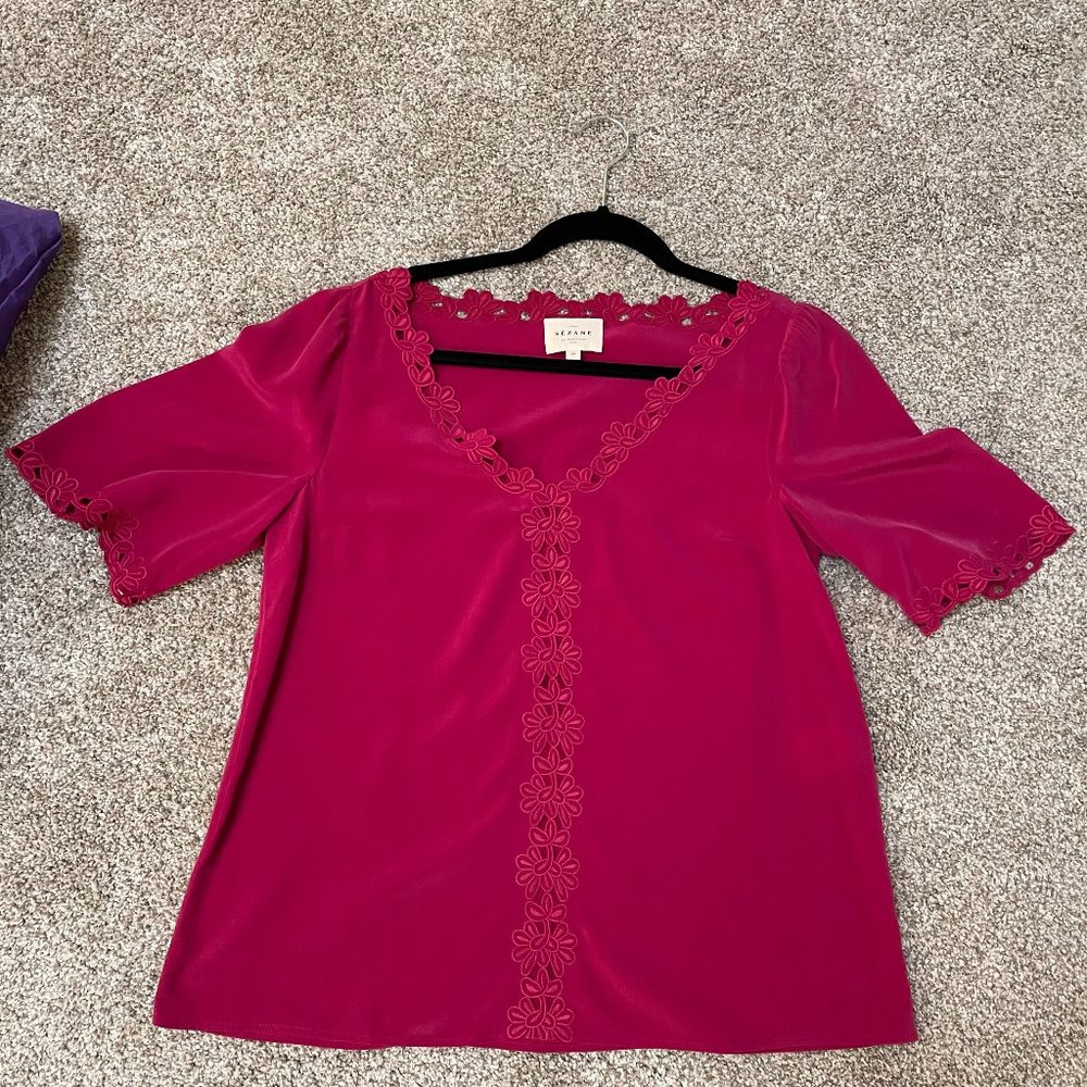 Sezane Blouse Ilonie. 100% Silk